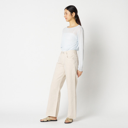 【smooth skin series】wide crew neck 詳細画像 スカイブルー 2