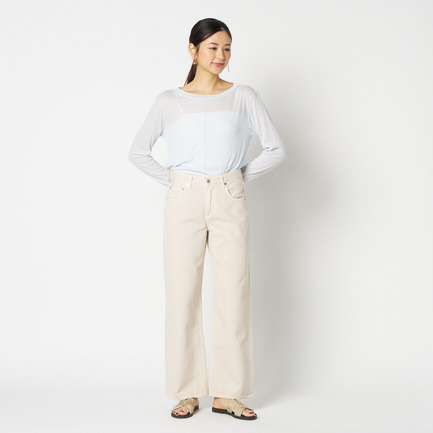 【smooth skin series】wide crew neck 詳細画像 スカイブルー 3