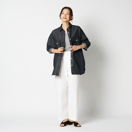 DENIM BIG SHIRT 詳細画像 ブラック 1