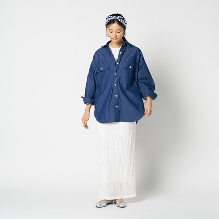 DENIM BIG SHIRT 詳細画像 ダークブルー 11