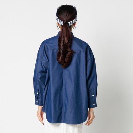 DENIM BIG SHIRT 詳細画像 ダークブルー 9