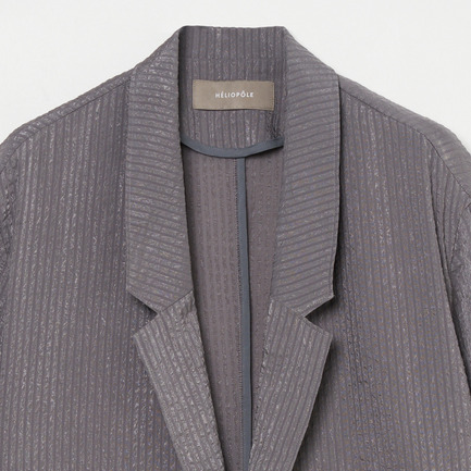 SHEER DOBBY STRIPE JACKET 詳細画像 ミディアムグレー 2