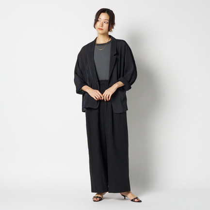SHEER DOBBY STRIPE JACKET 詳細画像 ブラック 6