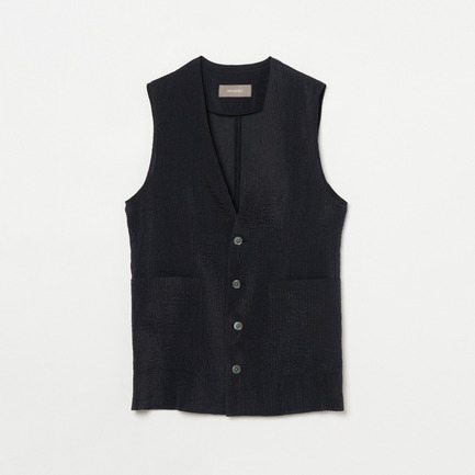 SHEER DOBBY STRIPE VEST
