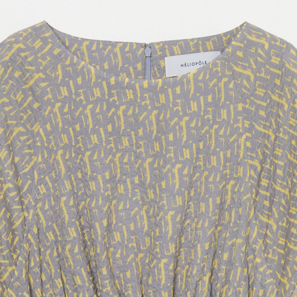 PRINTED SEERSUCKER DRESS 詳細画像 ライトグレー 2