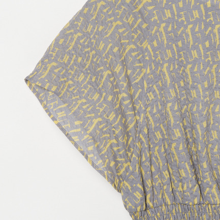 PRINTED SEERSUCKER DRESS 詳細画像 ライトグレー 3