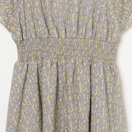PRINTED SEERSUCKER DRESS 詳細画像 ライトグレー 5