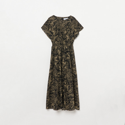 PRINTED SEERSUCKER DRESS