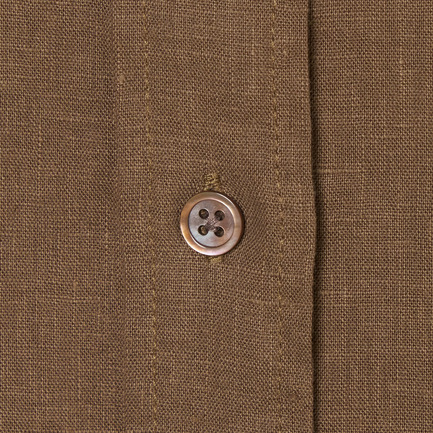 FRENCH LINEN SHIRT 詳細画像 ダークブラウン 5