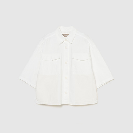 WASHED HALF SLEEVE SHIRT