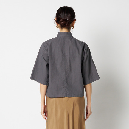 WASHED HALF SLEEVE SHIRT 詳細画像 チャコールグレー 3