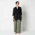 LINEN MESH BAND COLLER SHIRT 詳細画像