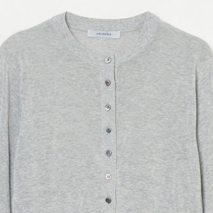 SHEER KNIT CARDIGAN 詳細画像 ライトグレー 2
