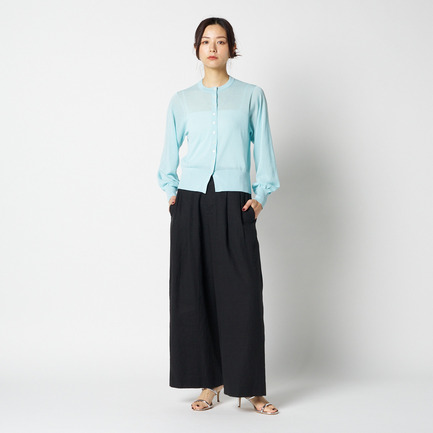 SHEER KNIT CARDIGAN 詳細画像 ライトブルー 4