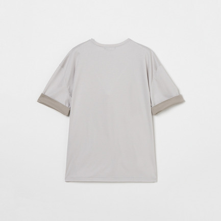 COTTON CONTRAST CUFF TEE 詳細画像 ライトグレー 2