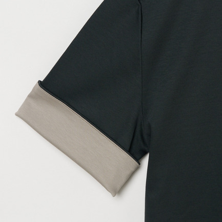 COTTON CONTRAST CUFF TEE 詳細画像 ダークグリーン 3