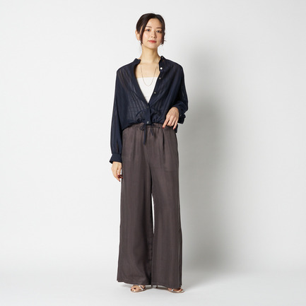 CUPRO SLIT EASY PANTS 詳細画像 チャコールグレー 10