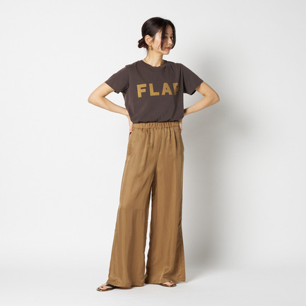 CUPRO SLIT EASY PANTS 詳細画像 キャメル 5