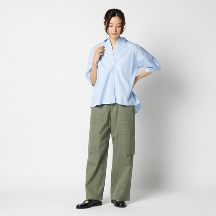 BACK VOLUME SHIRT 詳細画像 サックス 12