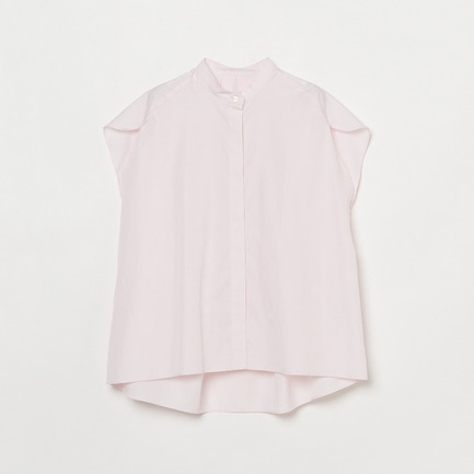 BACK VOLUME STAND COLLAR SHIRT