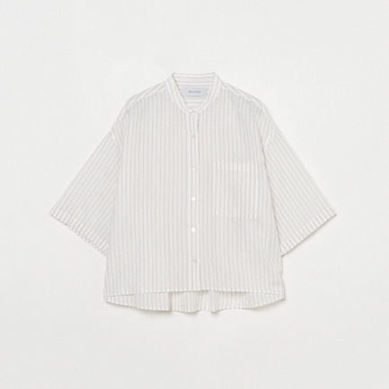 STRIPE BAND COLLER SHIRT