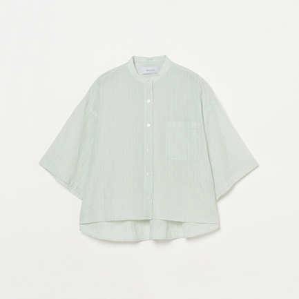 STRIPE BAND COLLER SHIRT