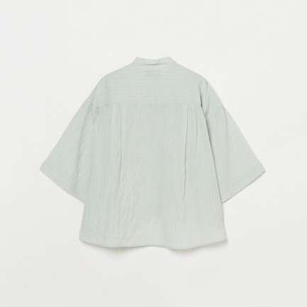 STRIPE BAND COLLER SHIRT 詳細画像 グリーン系 1