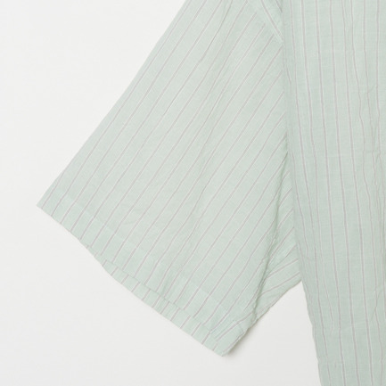 STRIPE BAND COLLER SHIRT 詳細画像 グリーン系 3
