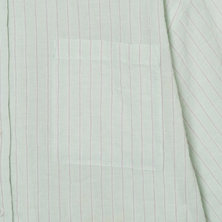 STRIPE BAND COLLER SHIRT 詳細画像 グリーン系 6