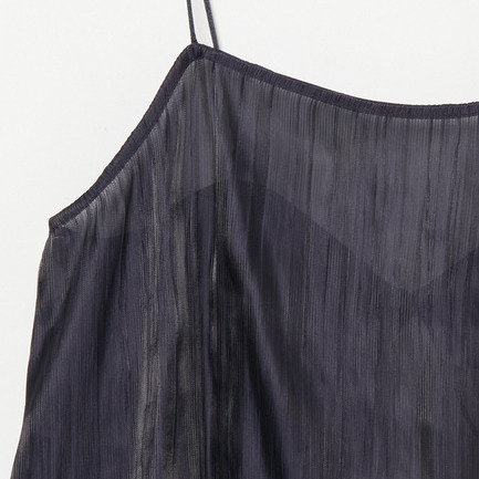 SHINY SHEER RIPPLE CAMISOLE 詳細画像 ブラック 3