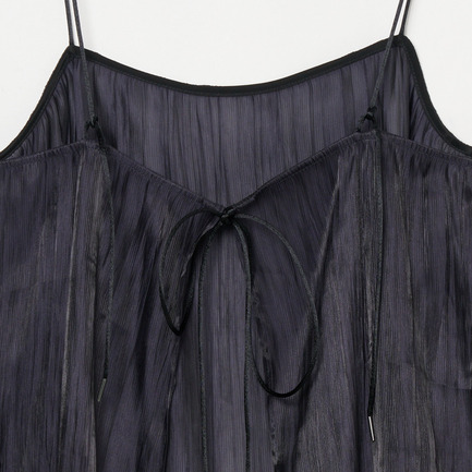SHINY SHEER RIPPLE CAMISOLE 詳細画像 ブラック 5