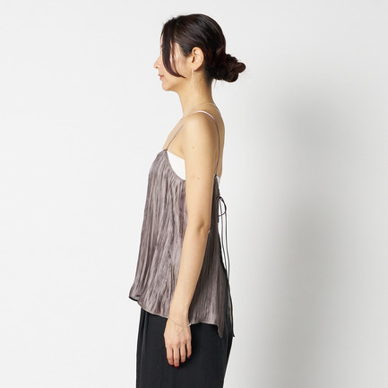 SHINY SHEER RIPPLE CAMISOLE 詳細画像 カーキ 1