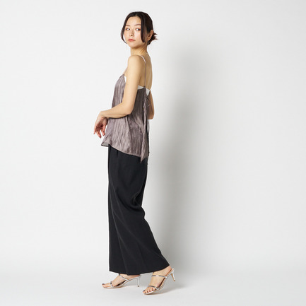 SHINY SHEER RIPPLE CAMISOLE 詳細画像 カーキ 4