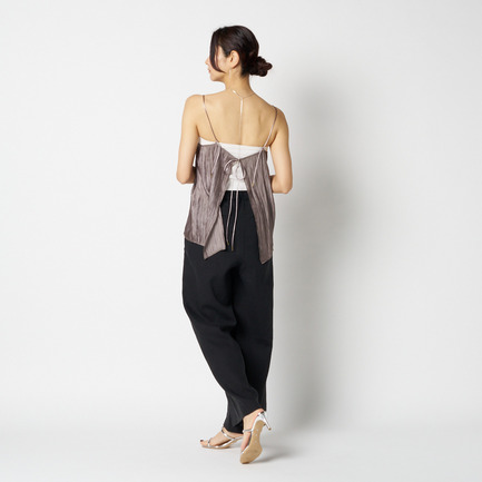 SHINY SHEER RIPPLE CAMISOLE 詳細画像 カーキ 5