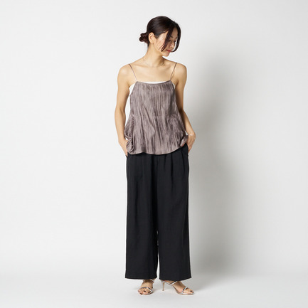 SHINY SHEER RIPPLE CAMISOLE 詳細画像 カーキ 6
