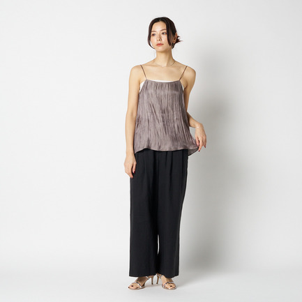 SHINY SHEER RIPPLE CAMISOLE 詳細画像 カーキ 7