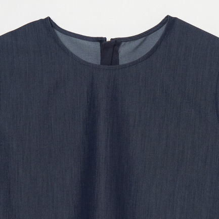 DENIM SLEEVELESS BLOUSE 詳細画像 ダークブルー 2