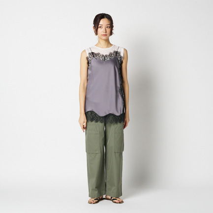 SATIN LACE CAMISOLE 詳細画像 ミディアムグレー 13