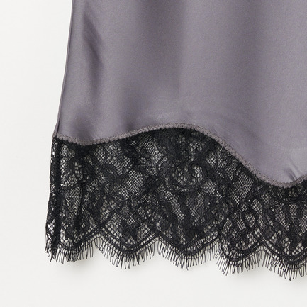 SATIN LACE CAMISOLE 詳細画像 ミディアムグレー 4