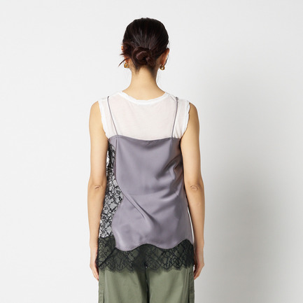SATIN LACE CAMISOLE 詳細画像 ミディアムグレー 9