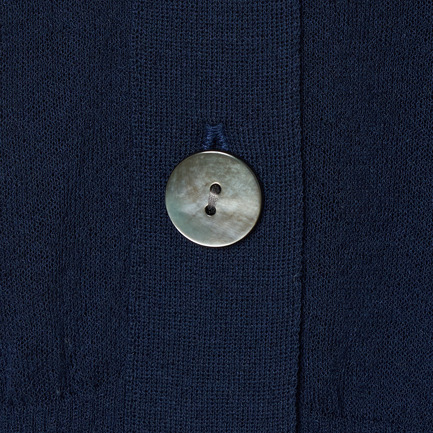 SHEER LINEN KNIT V NECK CARDIGAN 詳細画像 ネイビー 5