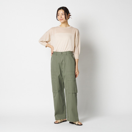 SHEER LINEN KNIT CREW NECK 詳細画像 ベージュ 11