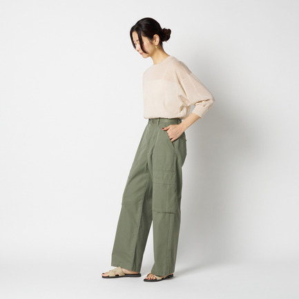 SHEER LINEN KNIT CREW NECK 詳細画像 ベージュ 12