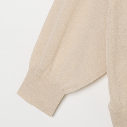 SHEER LINEN KNIT CREW NECK 詳細画像 ベージュ 3