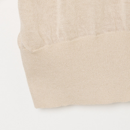 SHEER LINEN KNIT CREW NECK 詳細画像 ベージュ 4