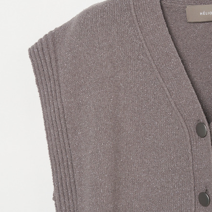 METAL BUTTON KNIT VEST 詳細画像 ミディアムグレー 3
