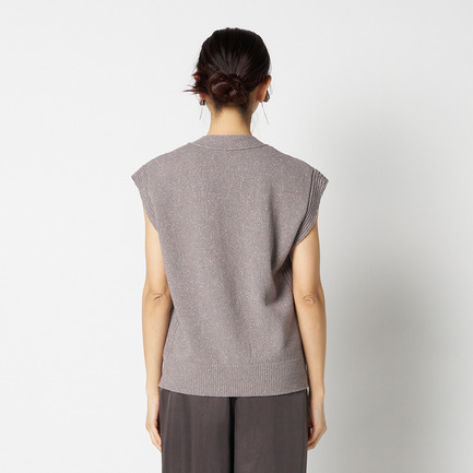 METAL BUTTON KNIT VEST 詳細画像 ミディアムグレー 9