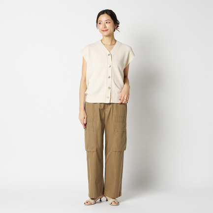 METAL BUTTON KNIT VEST 詳細画像 ベージュ 5