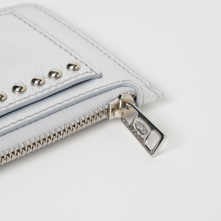 ZIP CARD HOLDER WITH STUDS 詳細画像 シルバー 4