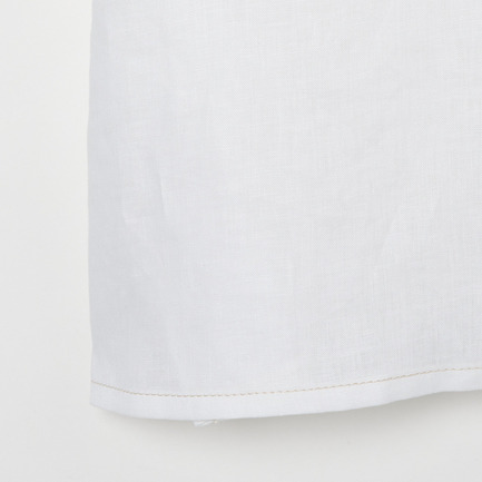 LINEN BLOUSE WITH STITCH 詳細画像 アイボリー 4